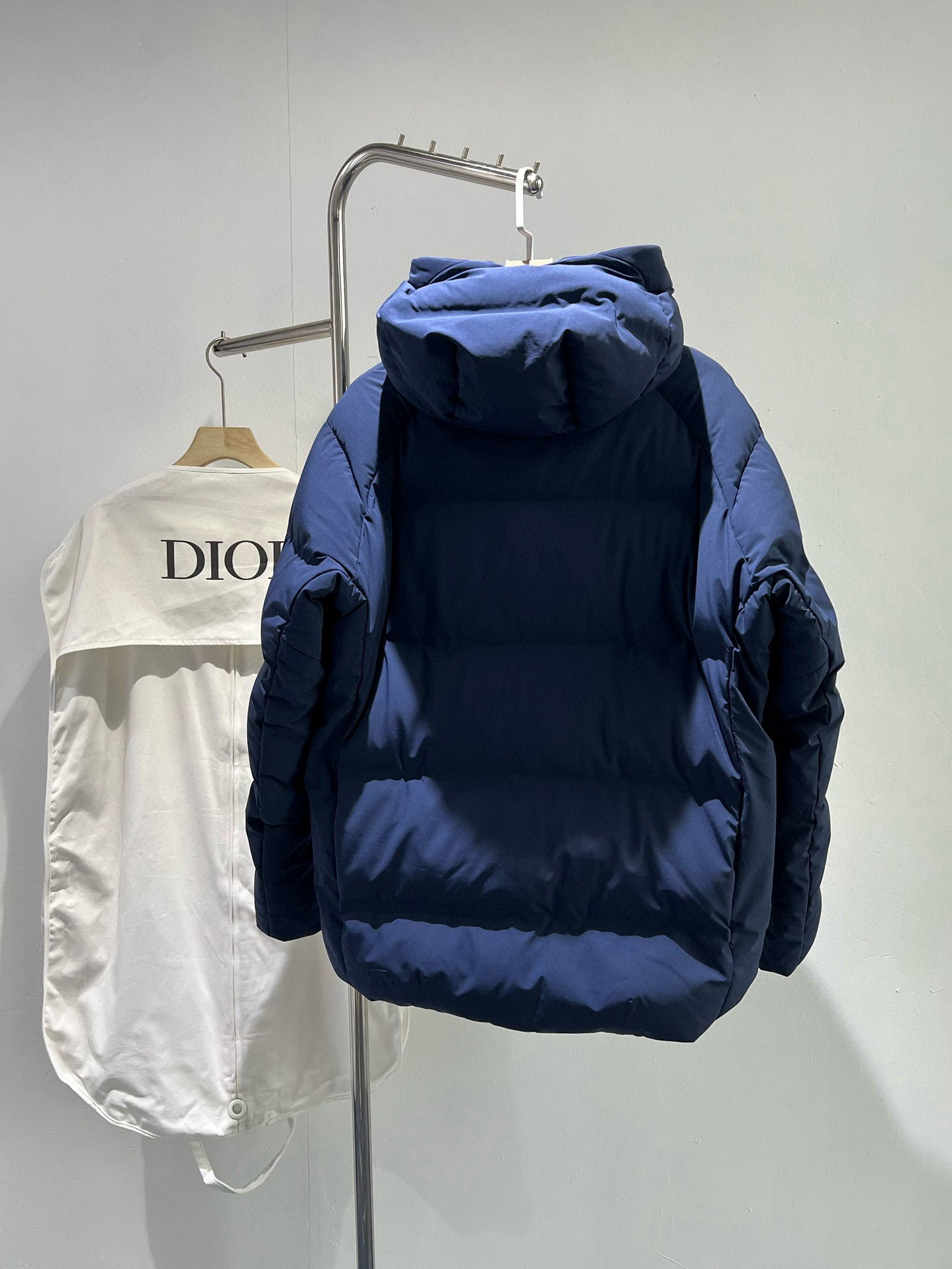 ディオール「Dior」スタンドカラー ジャカード キルト ダウン ジャケット