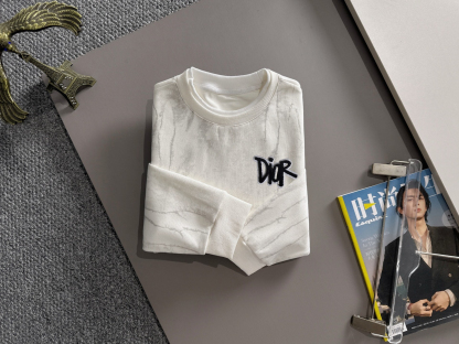 ディオール「Dior」エンブレム タオル刺繍 スウェットシャツ