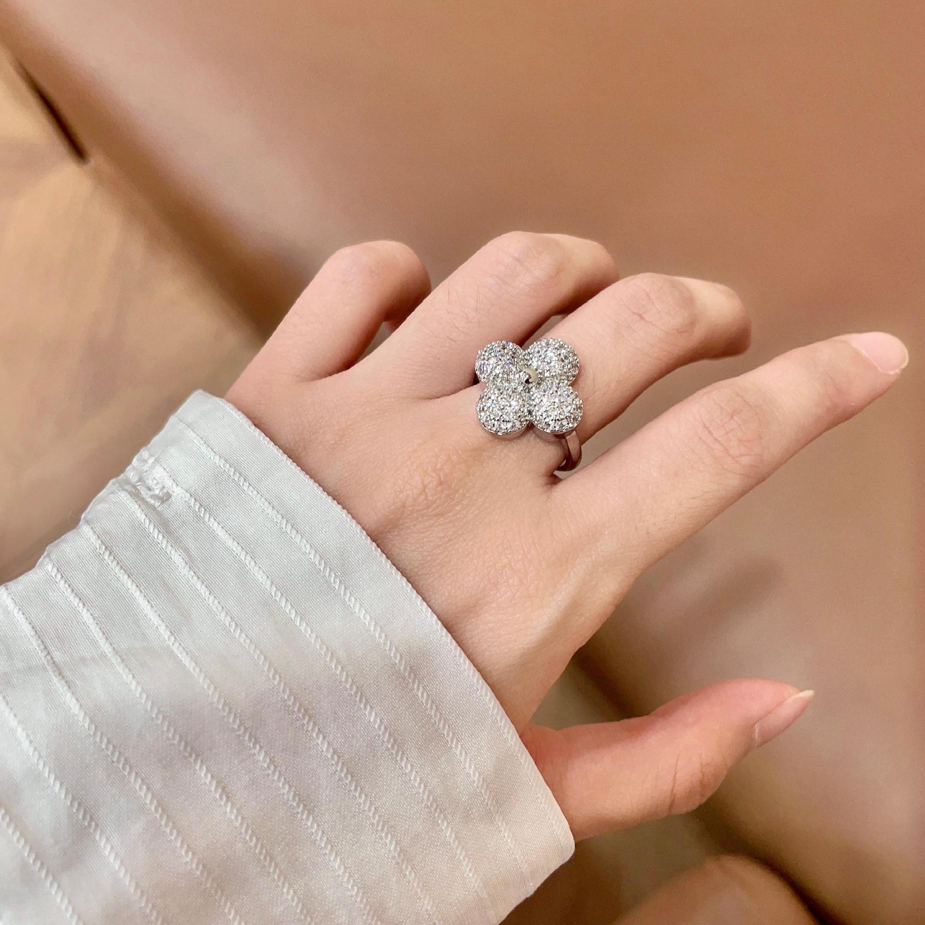 ルイ・ヴィトン「Louis Vuitton」Le Damier de Louis Vuitton ダイヤモンド リング