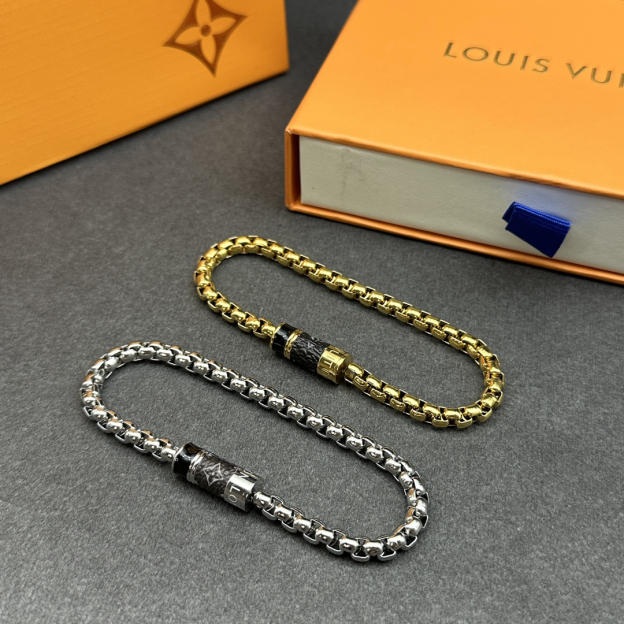 ルイ・ヴィトン「Louis Vuitton」Le Voyage des Lumières シルバー チャーム ブレスレット