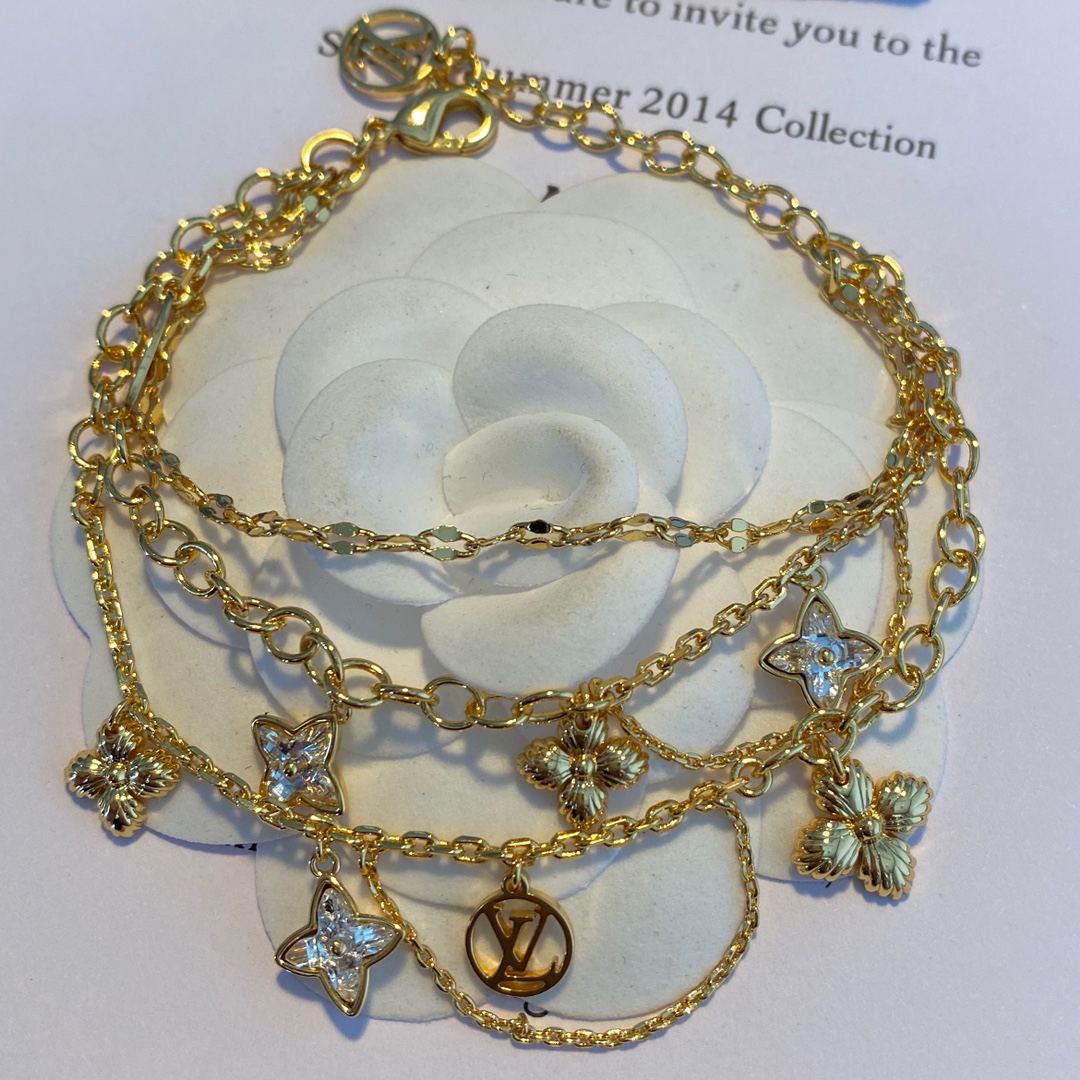 ルイ・ヴィトン「Louis Vuitton」Maestria マルチプルチェーンブレスレット