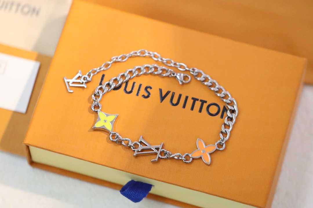 ルイ・ヴィトン「Louis Vuitton」キューバンチェーンブレスレット