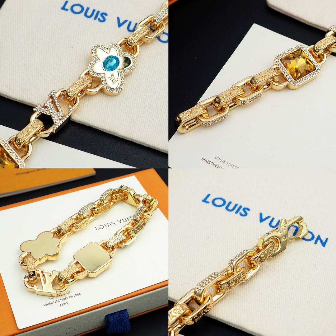 ルイ・ヴィトン「Louis Vuitton」Blossom チェーンブレスレット