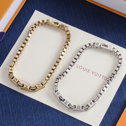 ルイ・ヴィトン「Louis Vuitton」Volt Curb Chain Small Bracelet
