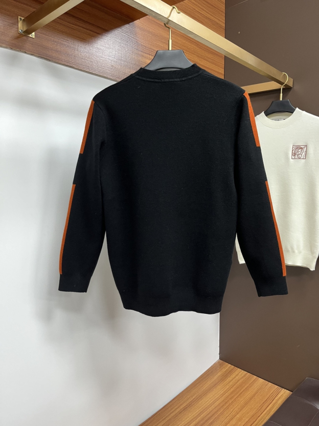 エルメス「Hermès」秋冬メンズクルーネックセーター ストライプ柄