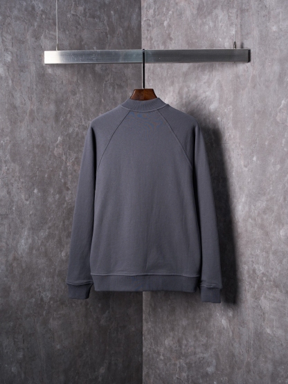 エルメス「Hermès」ベースボール ジャケット スモーキーグレー