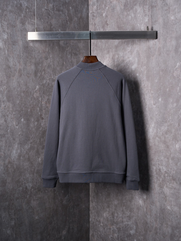 エルメス「Hermès」ベースボール ジャケット スモーキーグレー