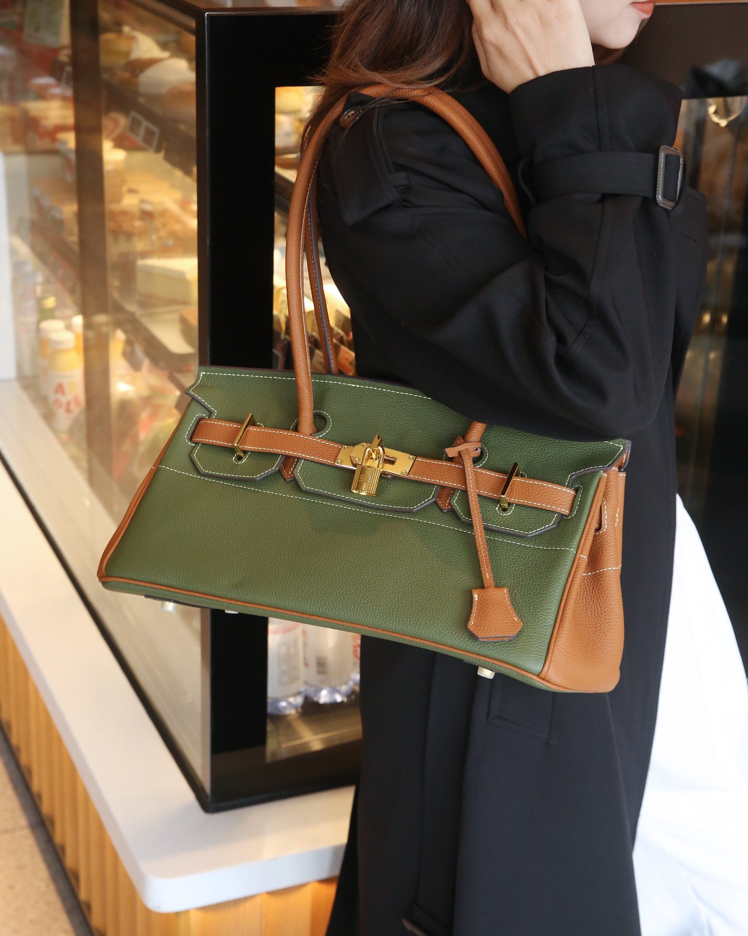 エルメス「Hermès」プラム バッグ ショルダーバッグ