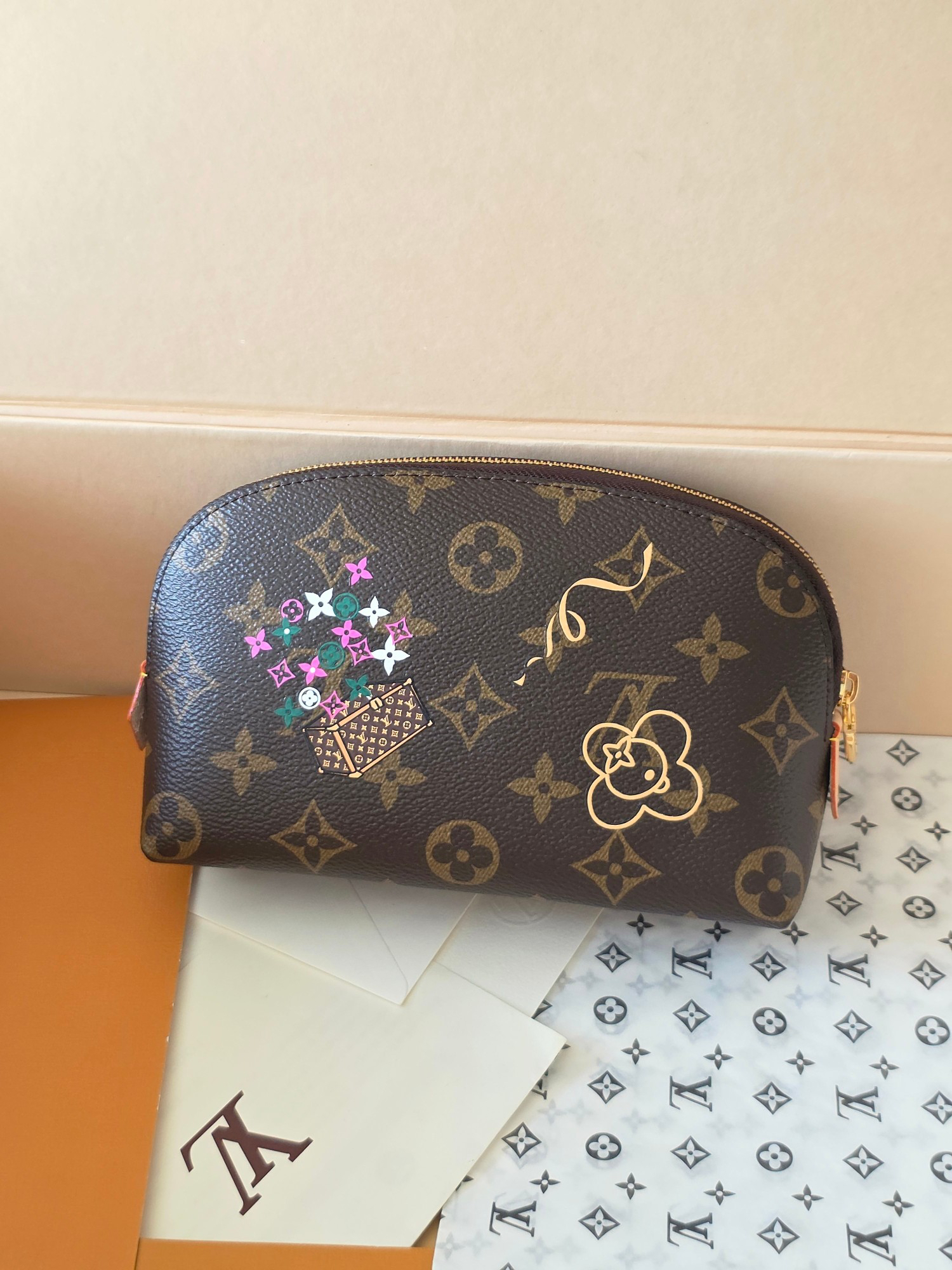 ルイ・ヴィトン「Louis Vuitton」 ポシェット コスメティーク 化粧ポーチ