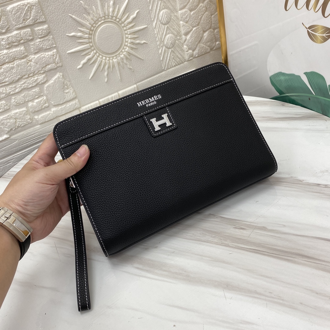 エルメス「Hermès」キャンバス クラッチバッグ