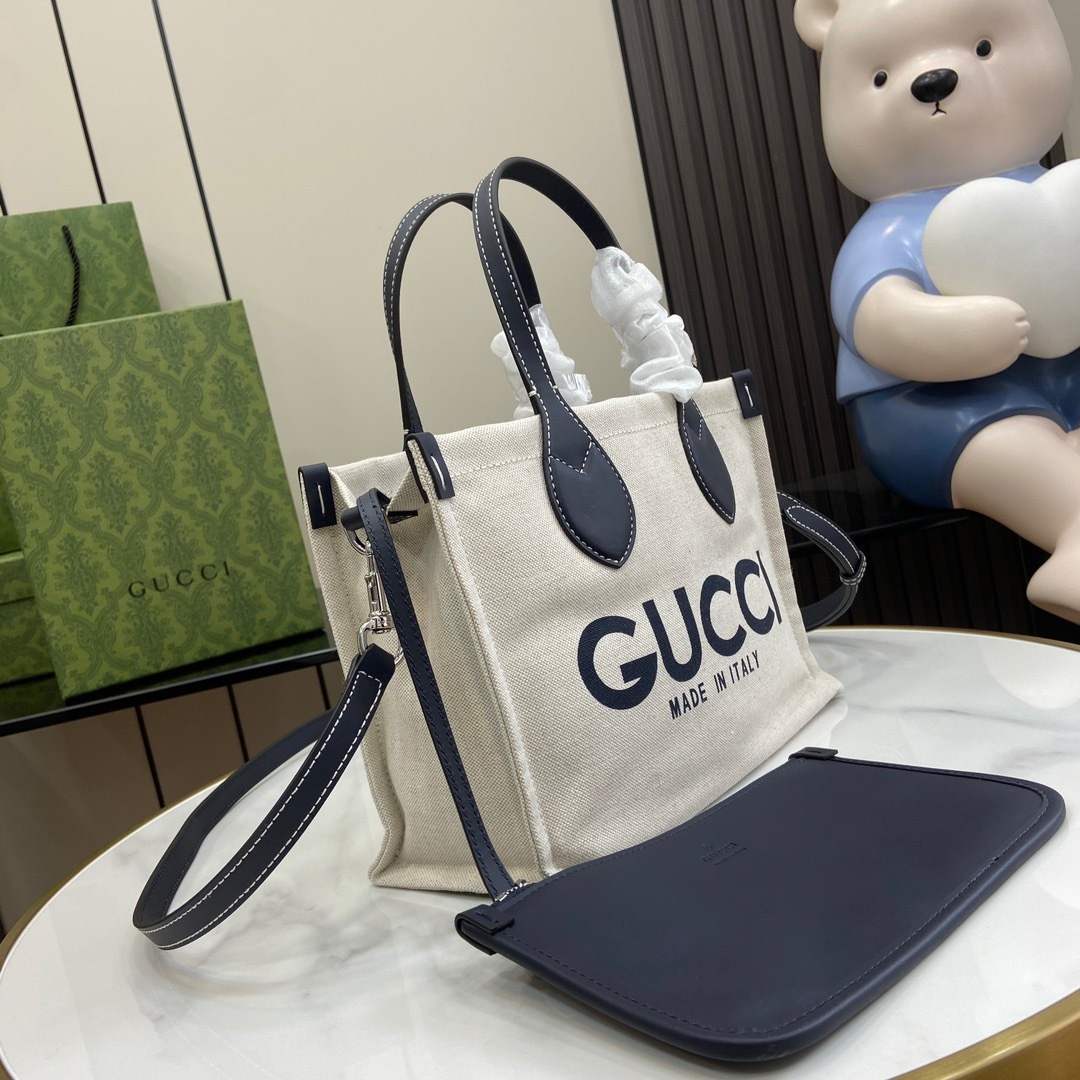 グッチ「Gucci」リド GGキャンバスリント ミニトートバッグ