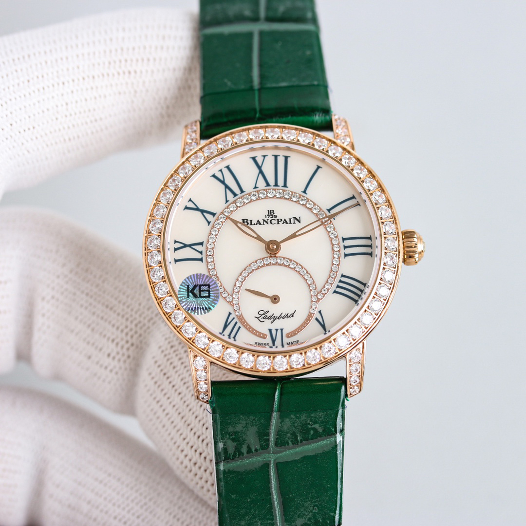 ブランパン「Blancpain」レディバード ダイヤモンドボール自動巻きレディースウォッチ34.9mm