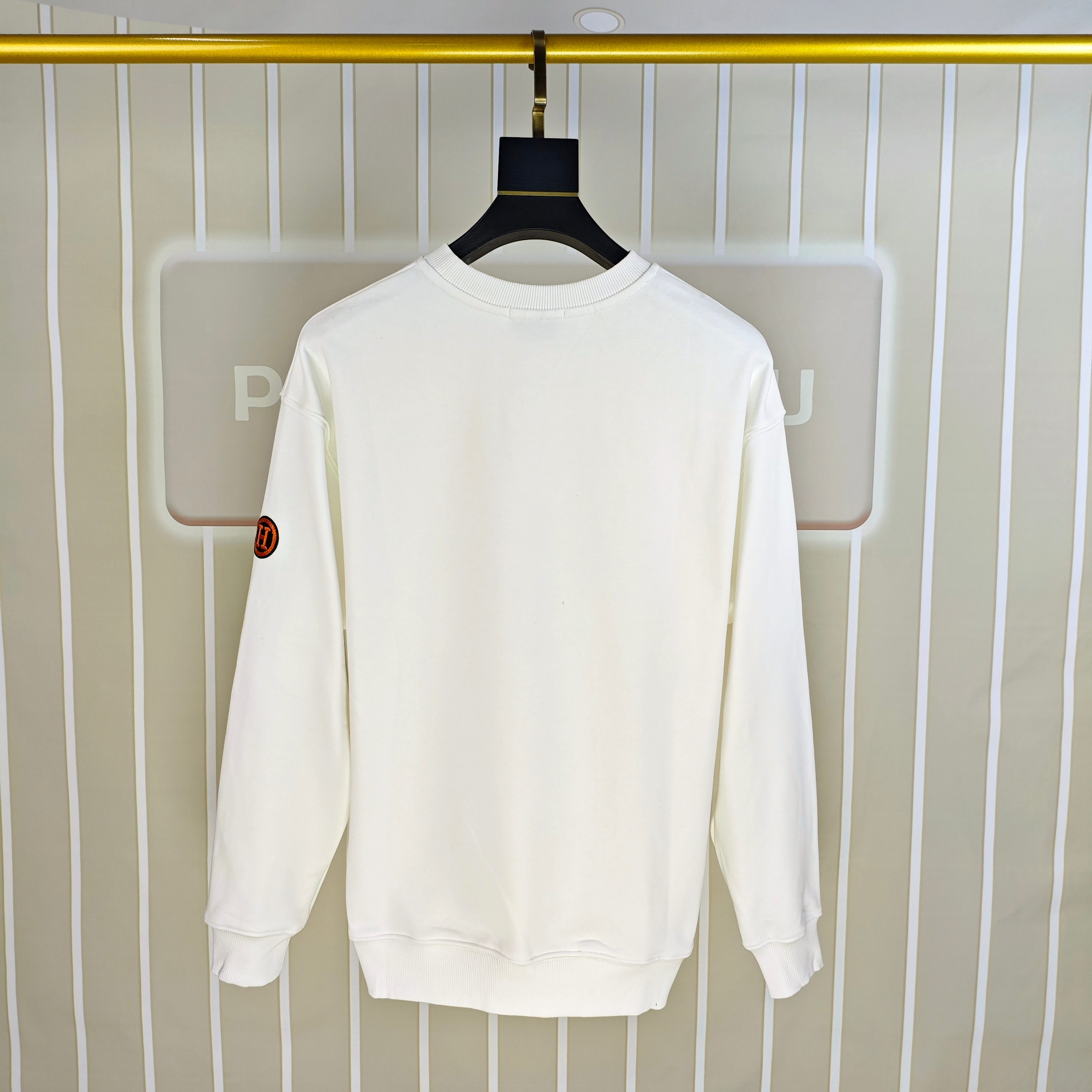 エルメス「Hermès」プリントロゴ スウェットシャツ