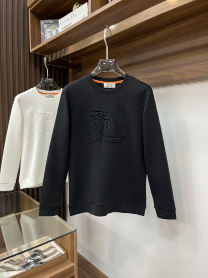 エルメス「Hermès」クルーネックスウェットシャツ