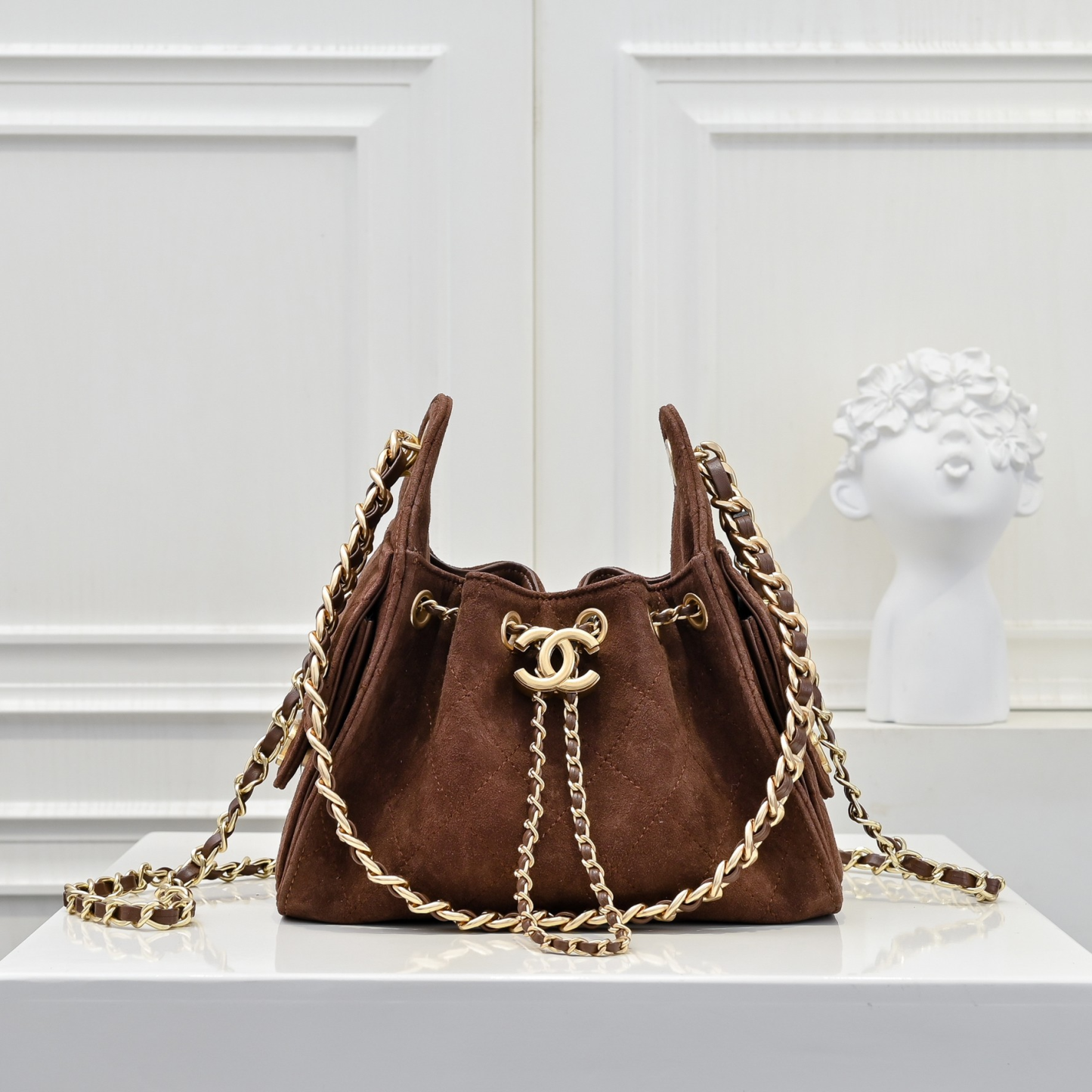 シャネル「Chanel」シャネル 25C スエード×カーフスキン ホーボーバッグ / ショルダーバッグ