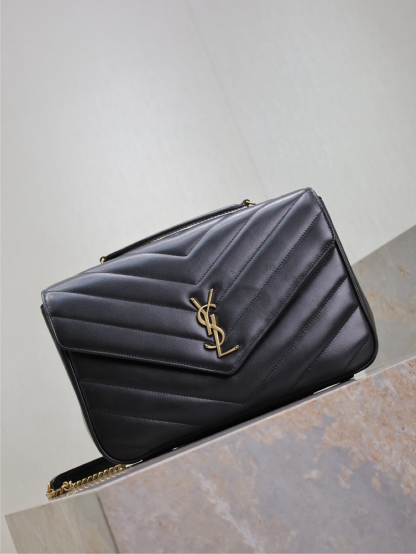 2026サンローラン「Saint Laurent LOULOU グラン マトラッセラムスキン ショルダーバッグ
