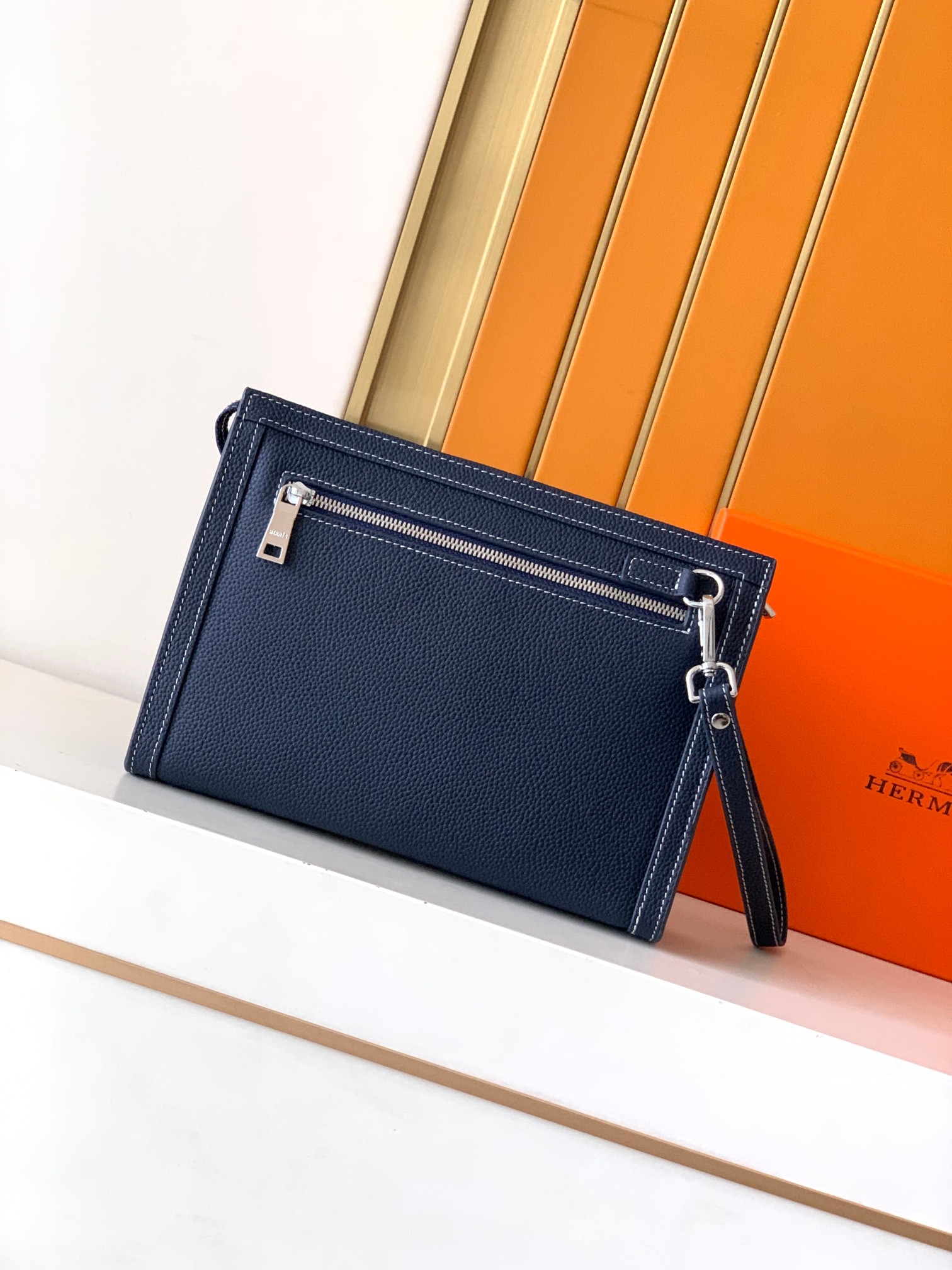 エルメス「Hermès」エルメス レザーハンドバッグ / クラッチバッグ 