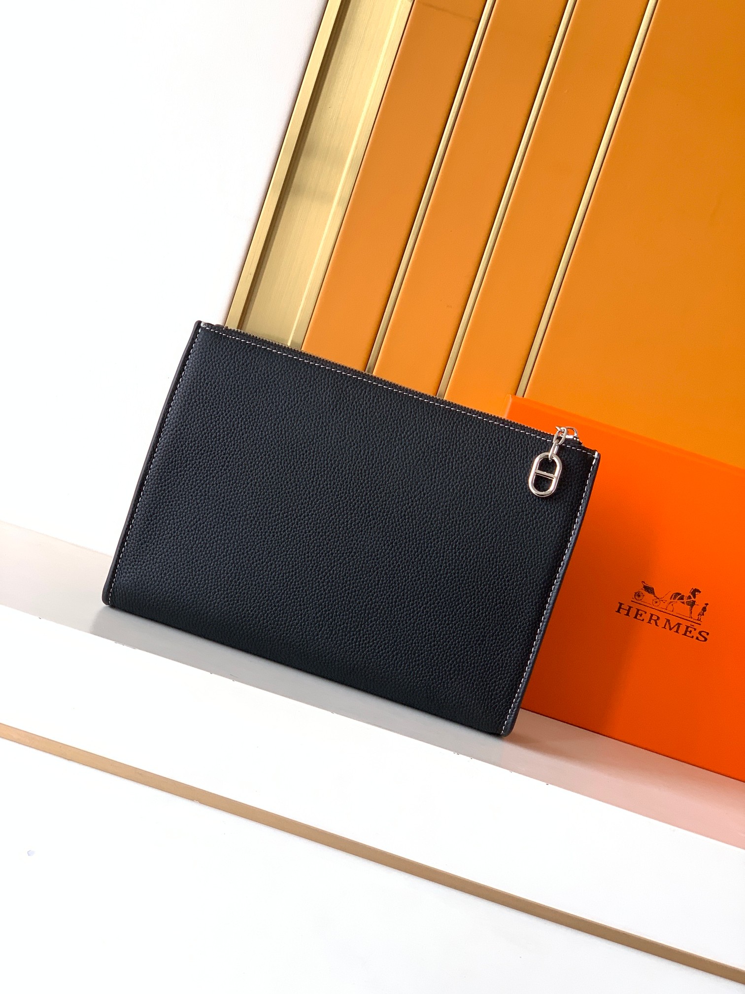 エルメス「Hermès」エルメス レザーハンドバッグ / クラッチバッグ 