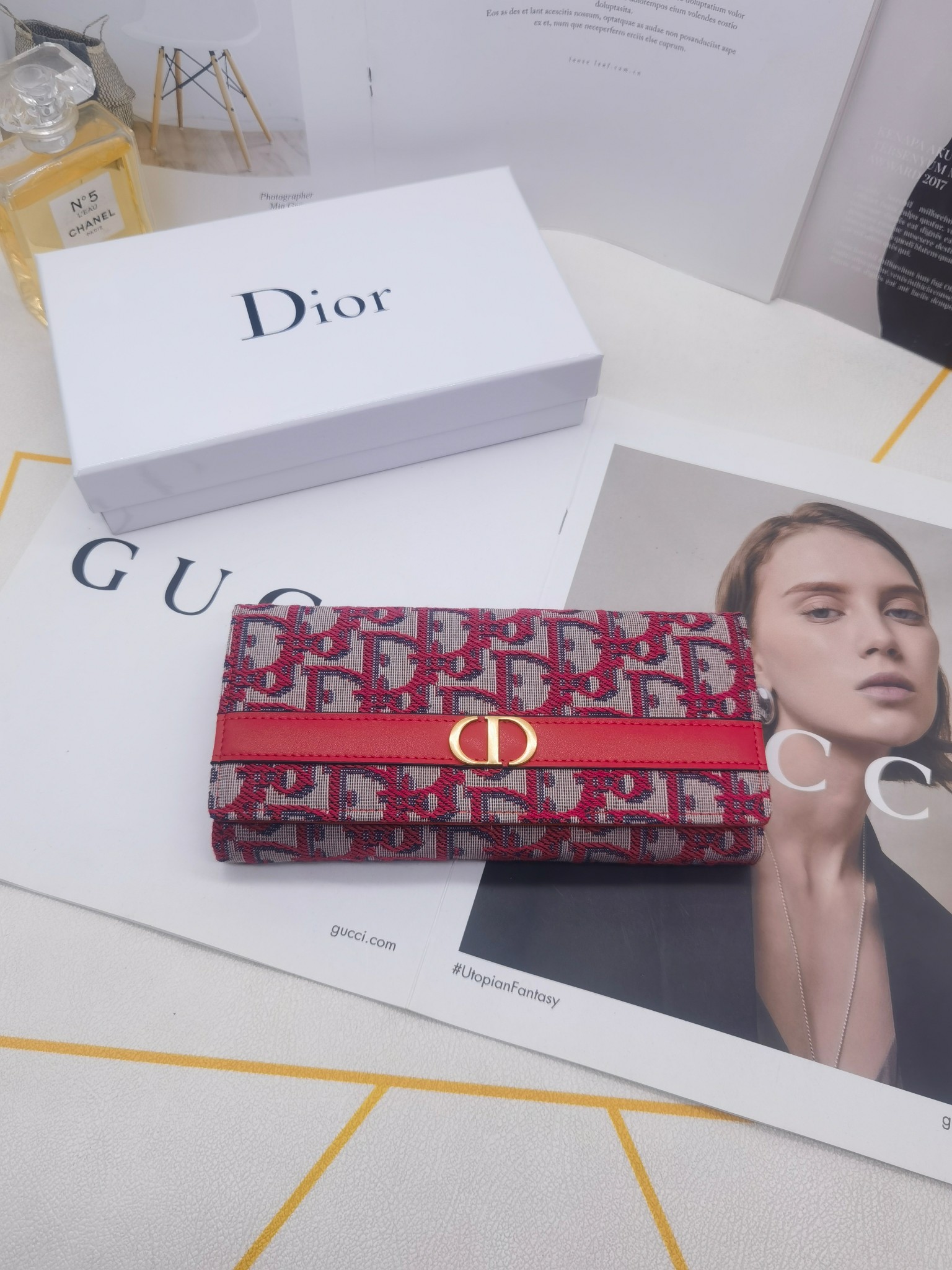 ディオール「Dior」Montaigne ロングウォレット-ISETAN PRESTIGE CURATED