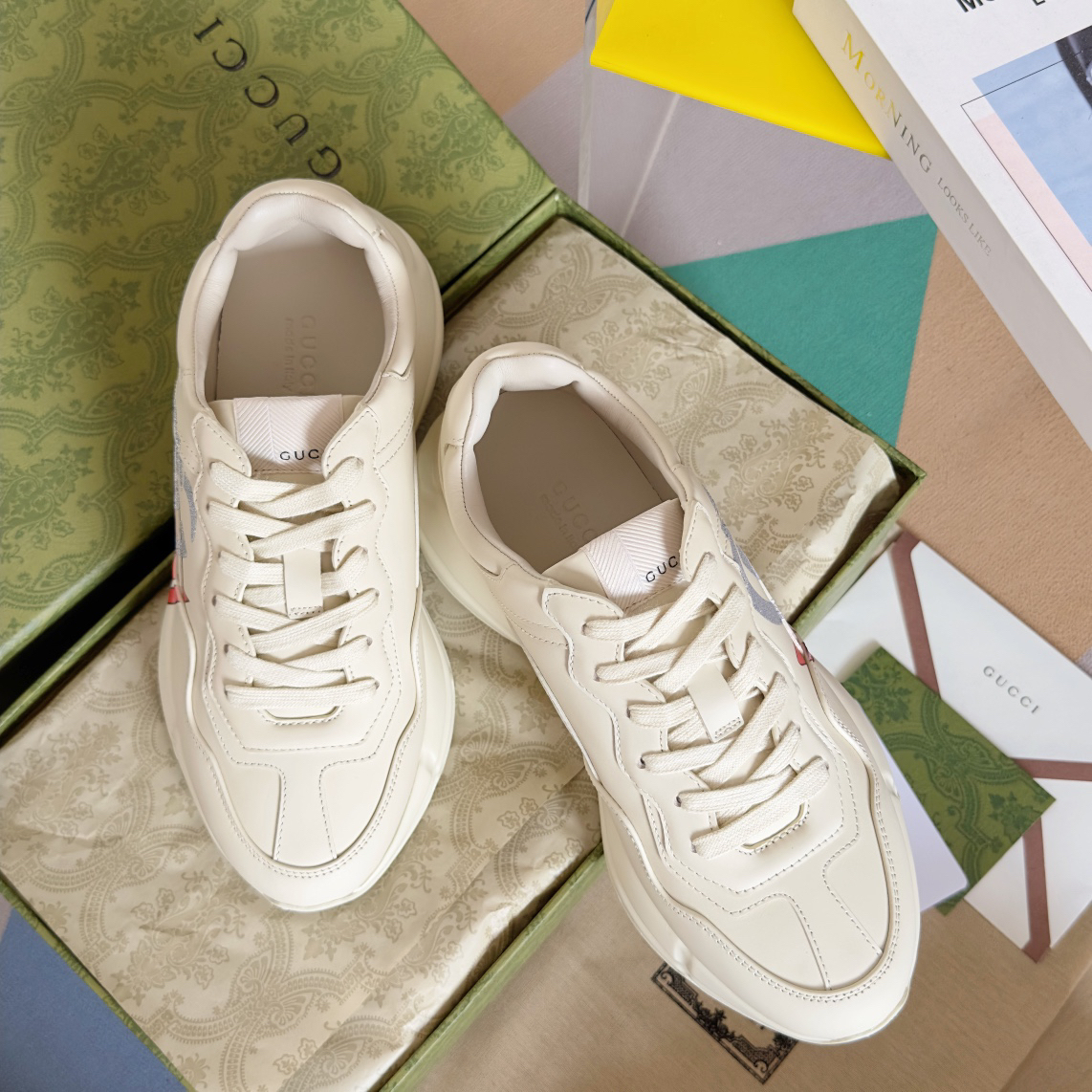 グッチ「Gucci」グッチ ライトン スニーカー (スネークイヤーリミテッド) / レザースニーカー