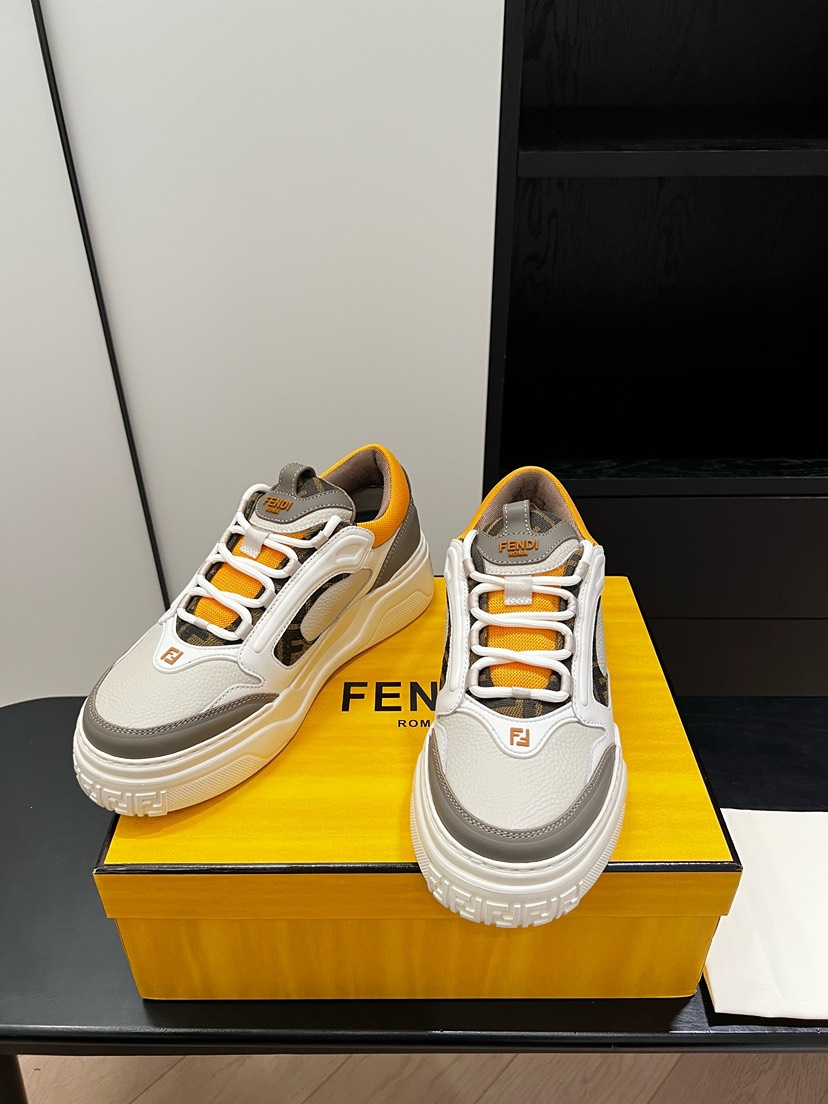 フェンディ「Fendi」フェンディ マッチ スニーカー / レザースニーカー
