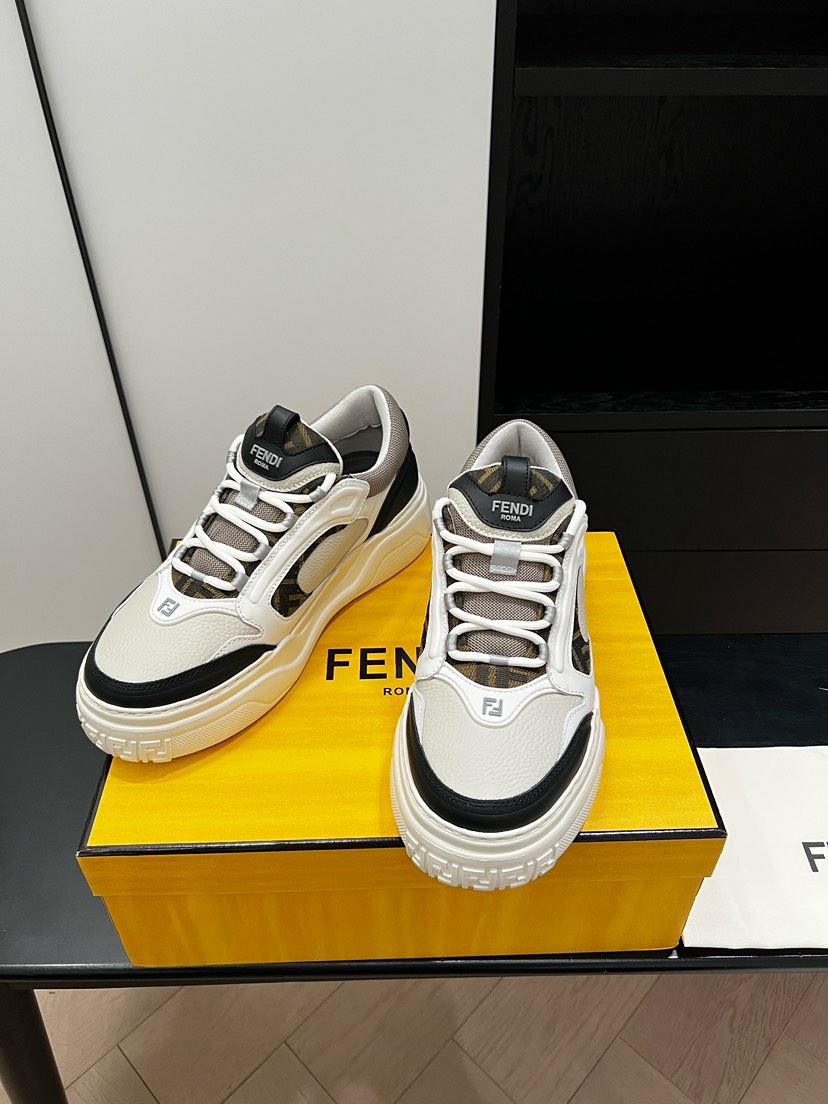 フェンディ「Fendi」フェンディ マッチ スニーカー / レザースニーカー