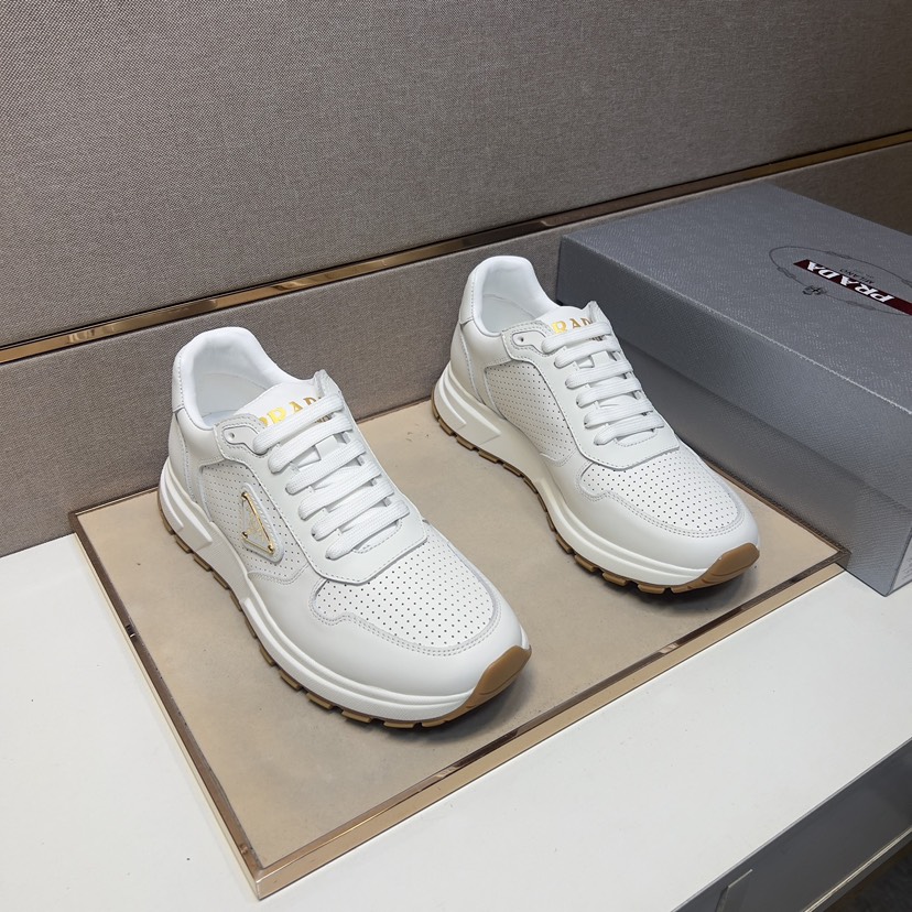 プラダ「Prada」プラダ プレミアムスニーカー (2026年春夏モデル) / レザースニーカー