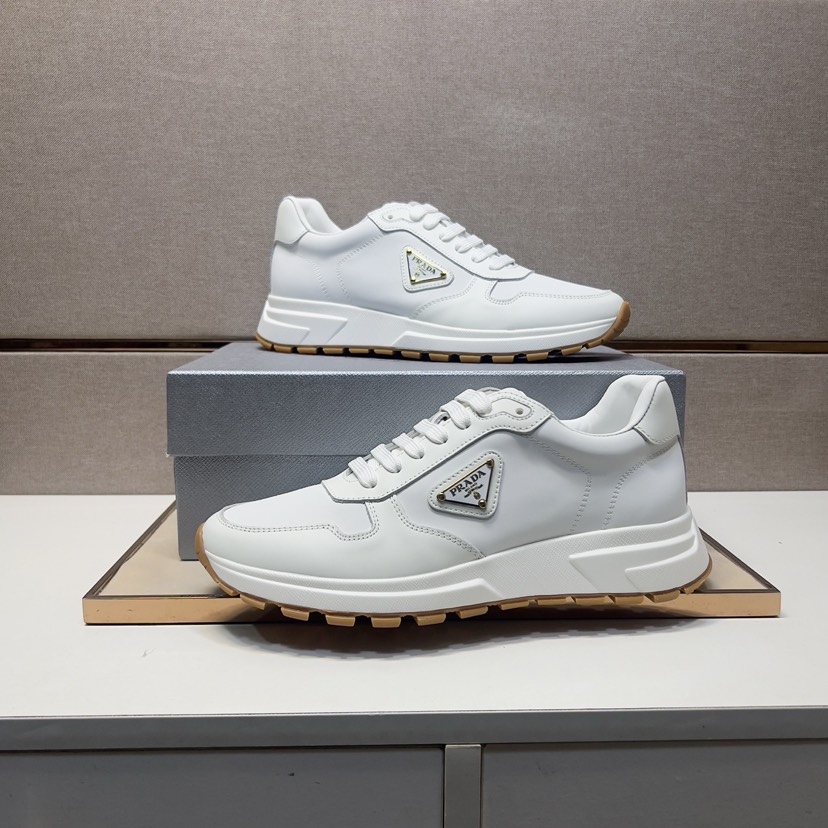 プラダ「Prada」プラダ プレミアムスニーカー (2026年春夏モデル) / レザースニーカー