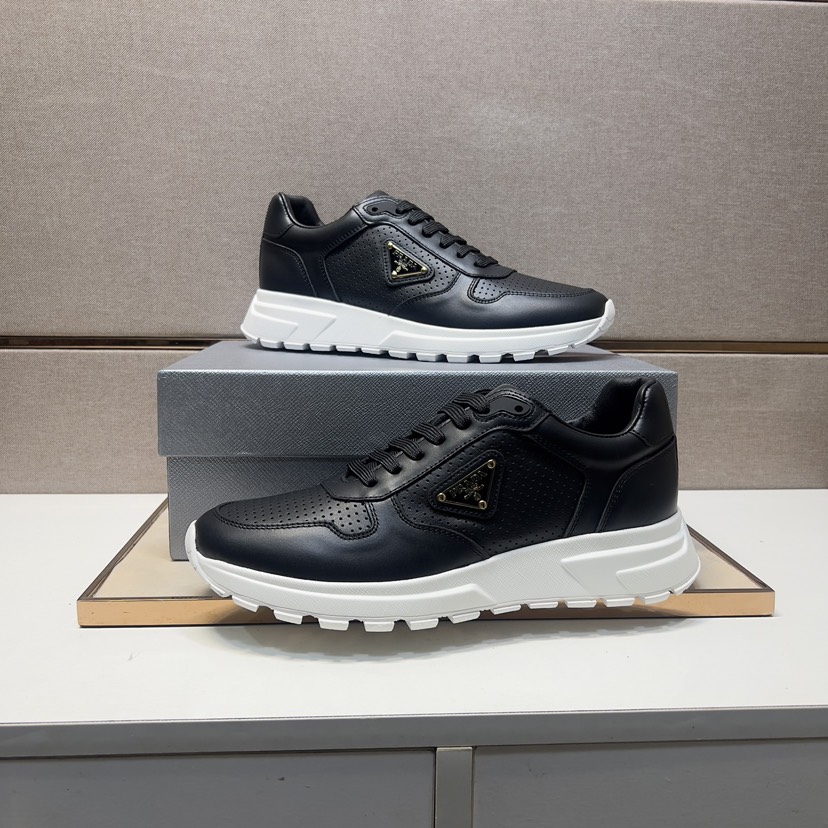 プラダ「Prada」プラダ プレミアムスニーカー (2026年春夏モデル) / レザースニーカー