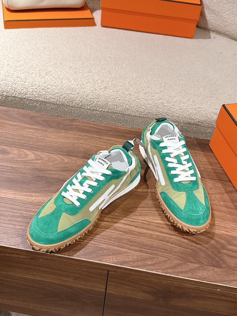 エルメス「Hermès」エルメス ガニーシューズ / レザースニーカー