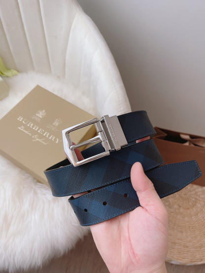バーバリー「Burberry」クラシック チェック レザー ベルト100cm-ISETAN PRESTIGE CURATED