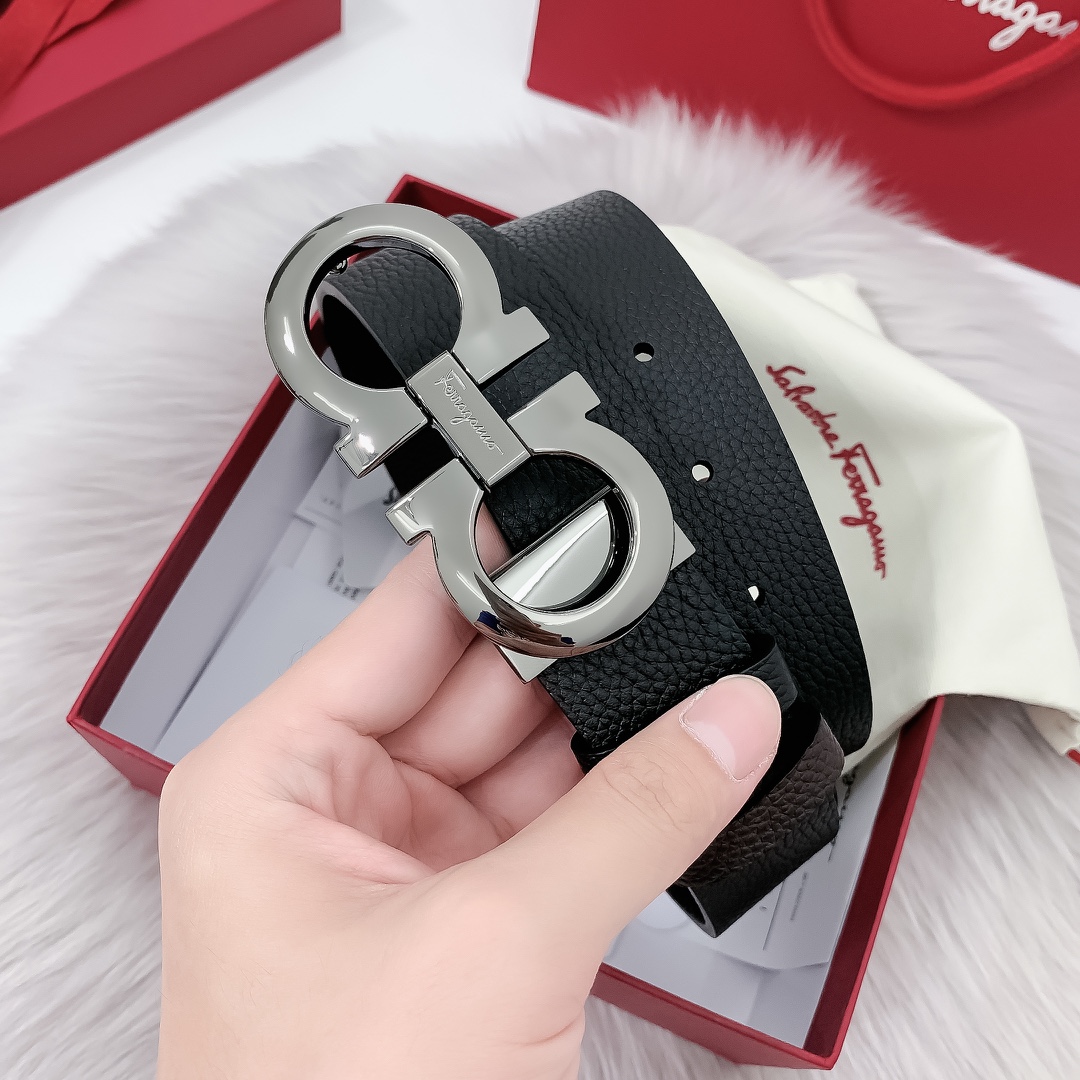 Ferragamoプレミアム トゴレザーベルト / ハイエンドウエストベルト40m