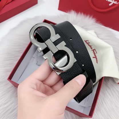 Ferragamoプレミアム トゴレザーベルト / ハイエンドウエストベルト40m
