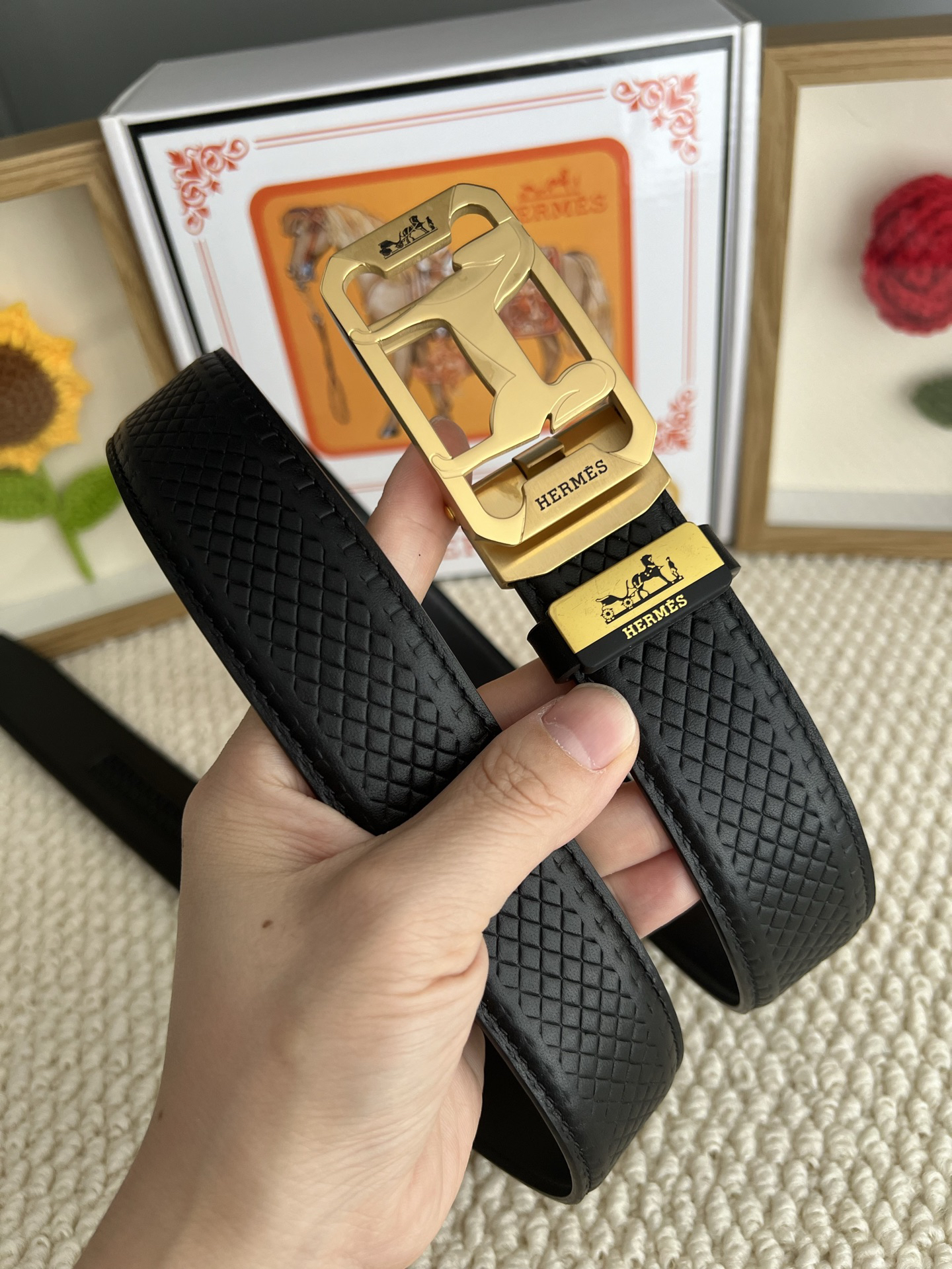 エルメス「Hermès」プレミアム トゴレザーベルト / ハイエンドウエストベルト