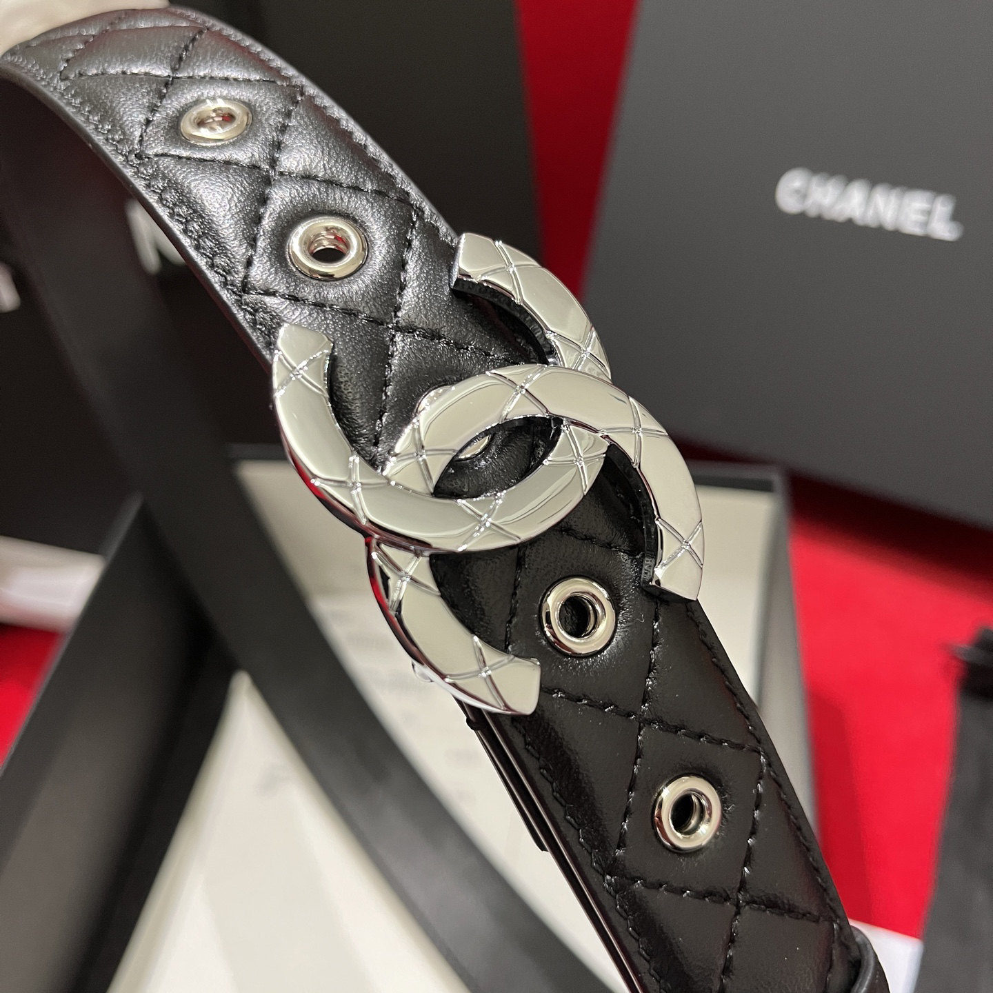 シャネル「Chanel」プレミアム トゴレザーベルト / ハイエンドウエストベルト
