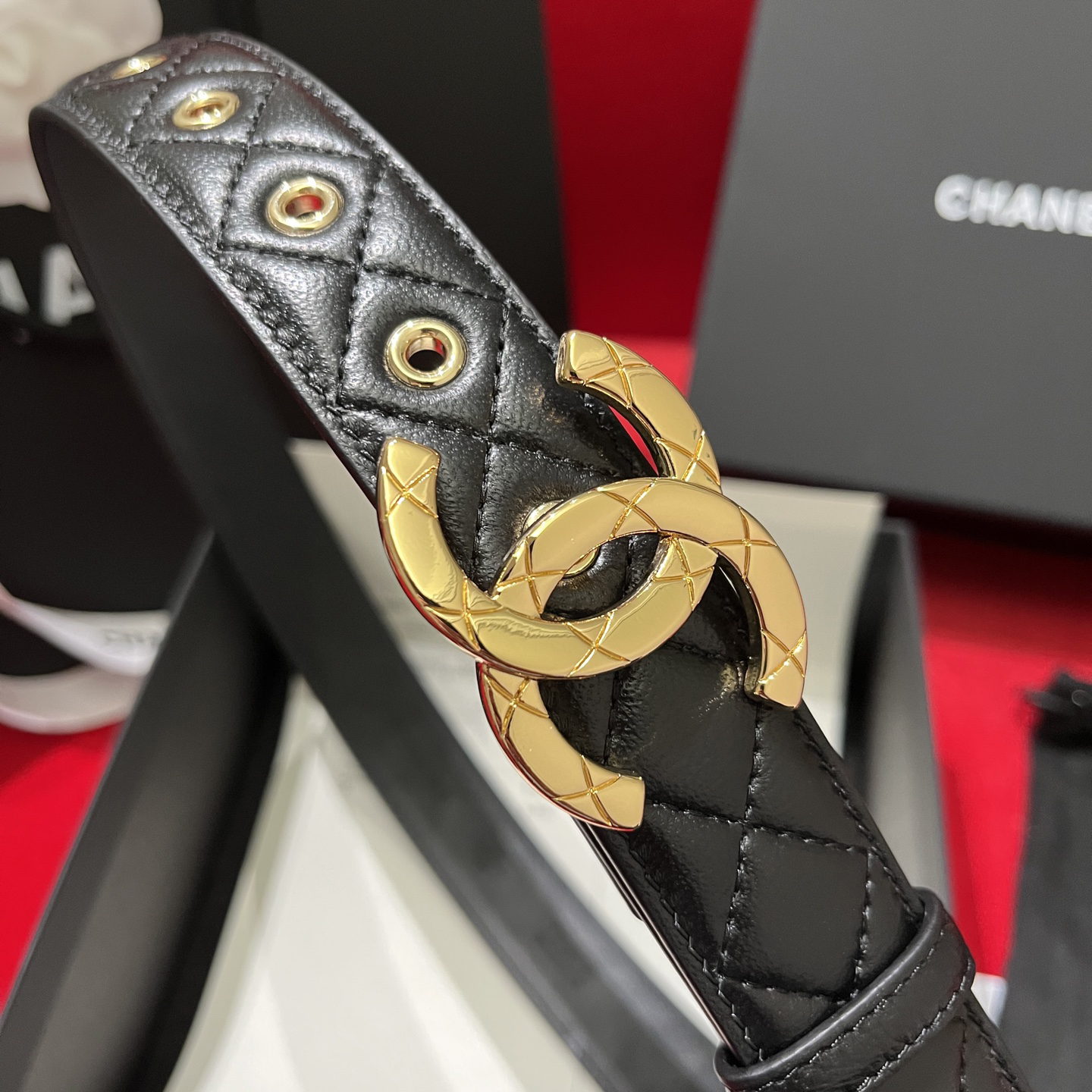 シャネル「Chanel」プレミアム トゴレザーベルト / ハイエンドウエストベルト
