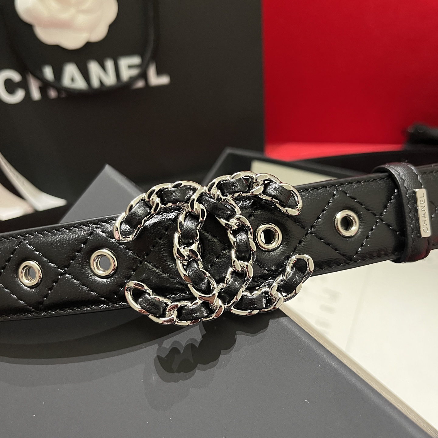 シャネル「Chanel」プレミアム トゴレザーベルト / ハイエンドウエストベルト