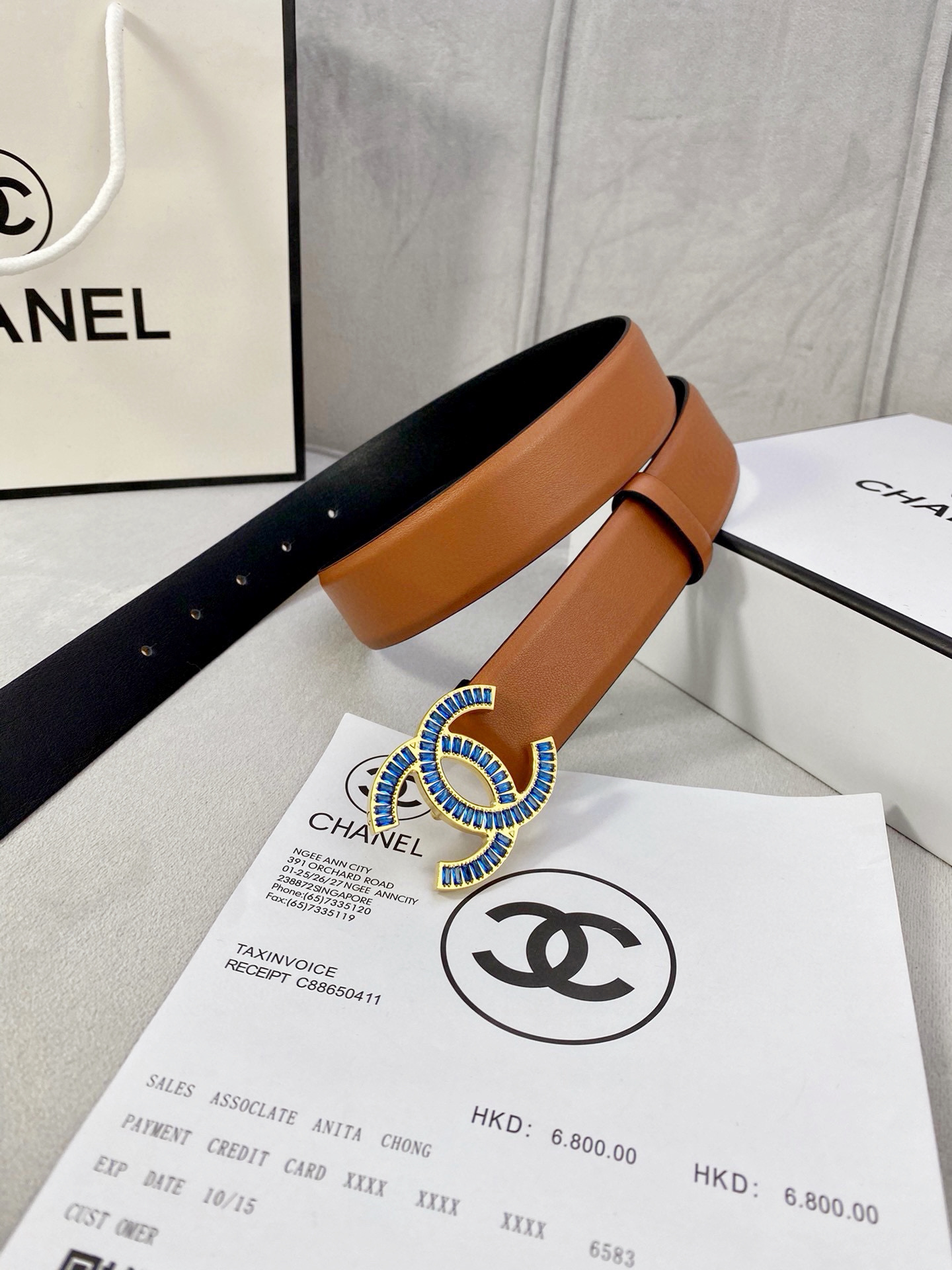 シャネル「Chanel」プレミアム トゴレザーベルト / ハイエンドウエストベルト