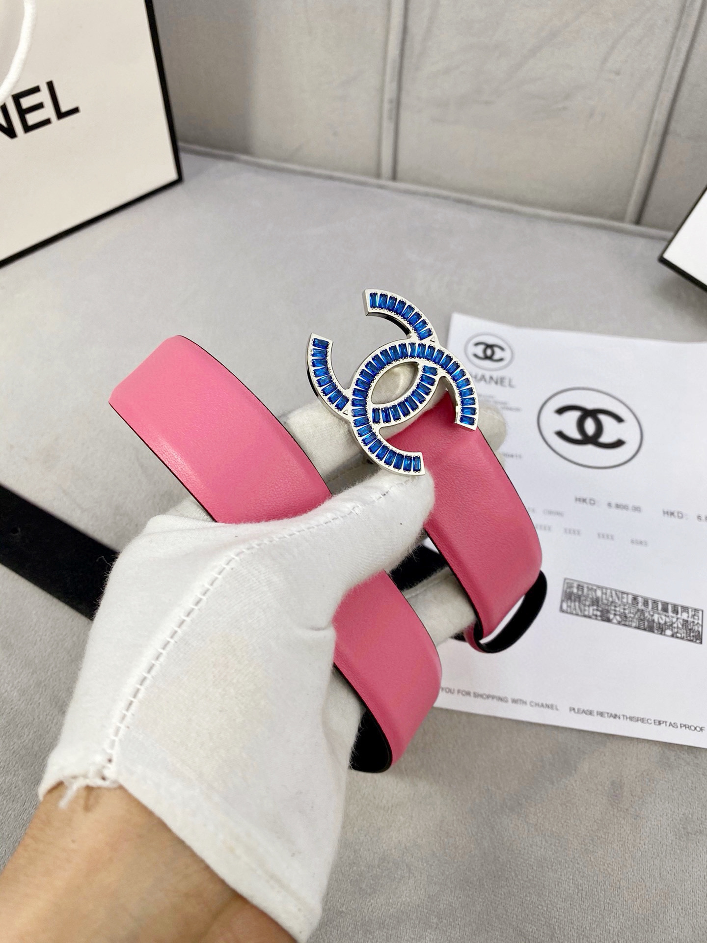 シャネル「Chanel」プレミアム トゴレザーベルト / ハイエンドウエストベルト