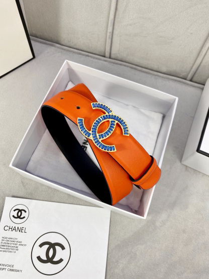 シャネル「Chanel」プレミアム トゴレザーベルト / ハイエンドウエストベルト