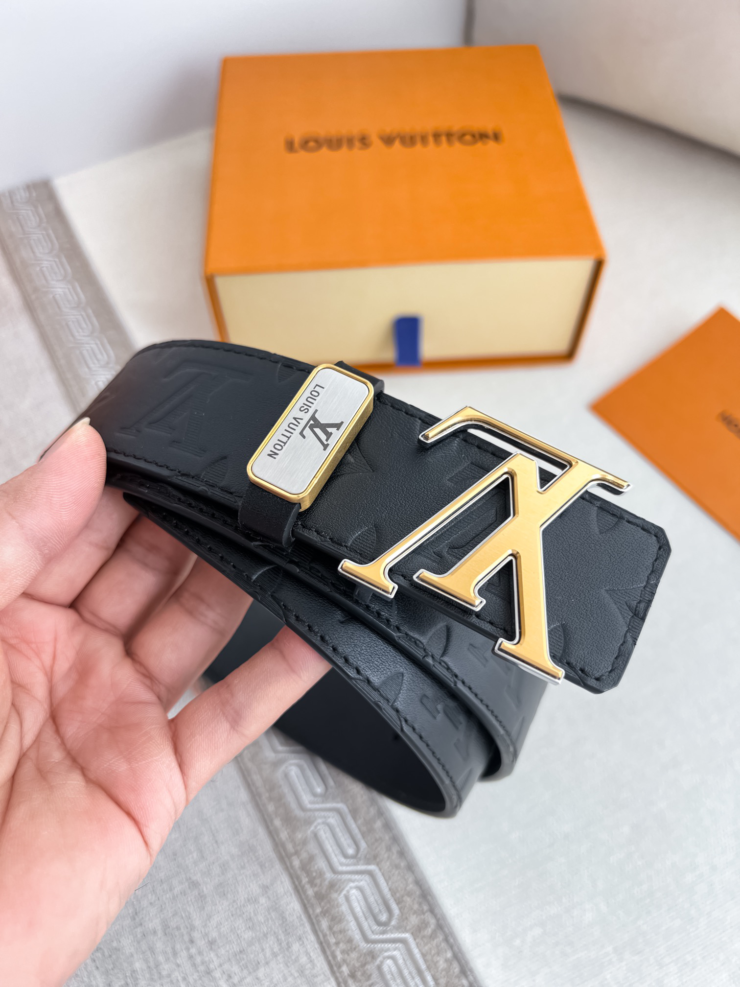 ルイ・ヴィトン「Louis Vuitton」プレミアム トゴレザーベルト / ハイエンドウエストベルト