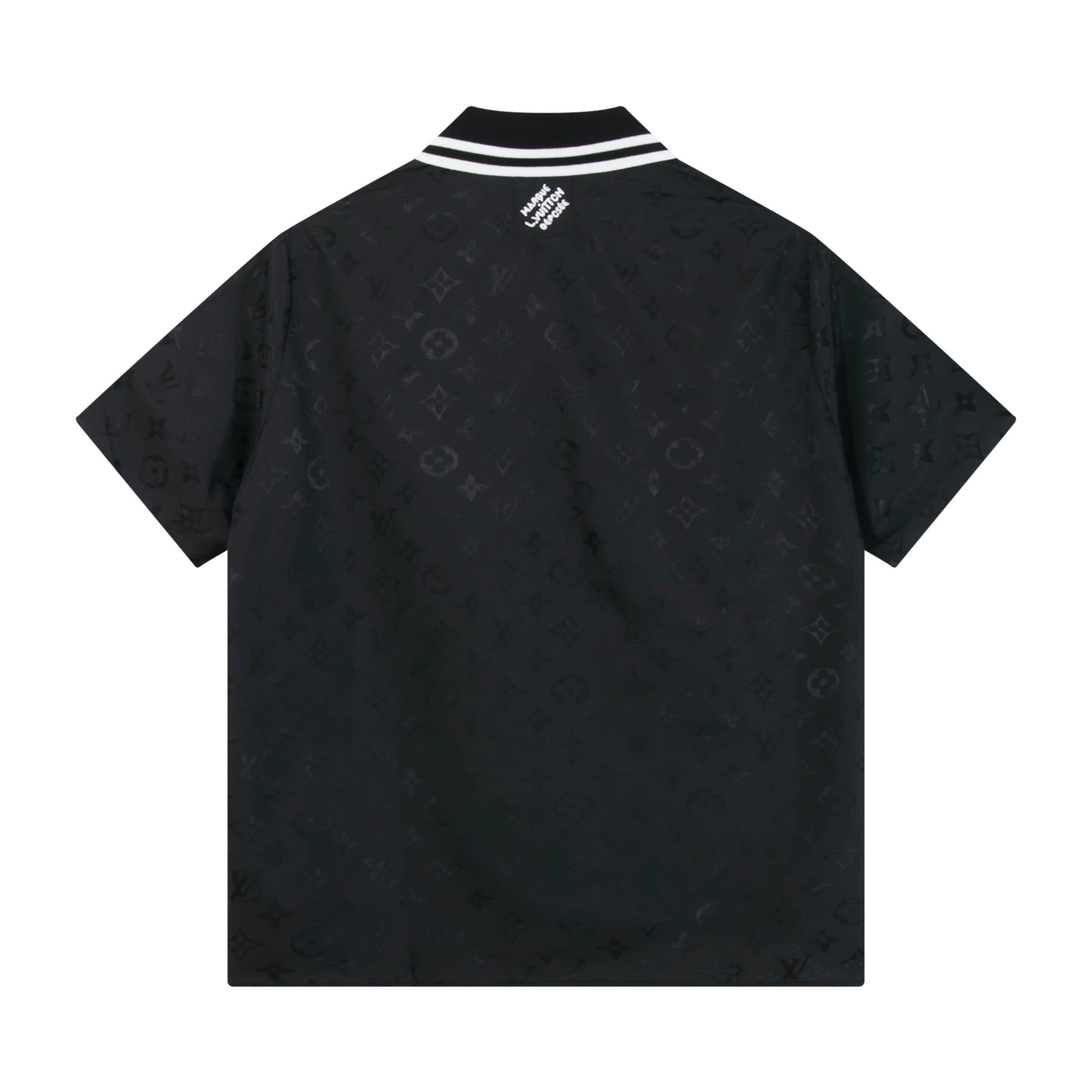 ルイ・ヴィトン「Louis Vuitton」ルイ・ヴィトン モノグラム・ウェーブ ジャカード シルクシャツ / ショートスリーブシャツ