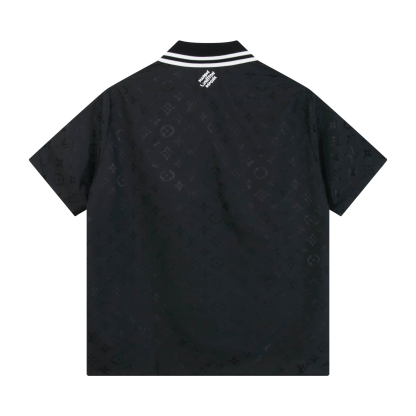 ルイ・ヴィトン「Louis Vuitton」ルイ・ヴィトン モノグラム・ウェーブ ジャカード シルクシャツ / ショートスリーブシャツ
