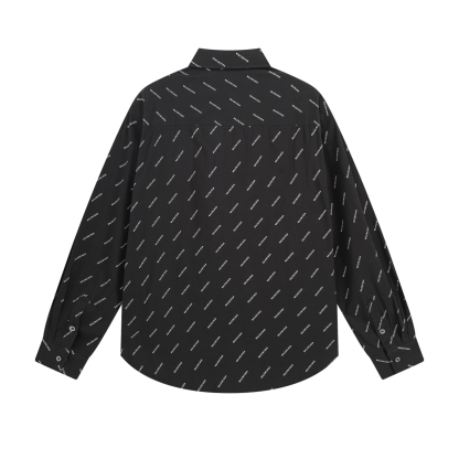 Balenciagaバレンシアガ オールオーバーロゴシャツ / ロングスリーブシャツ