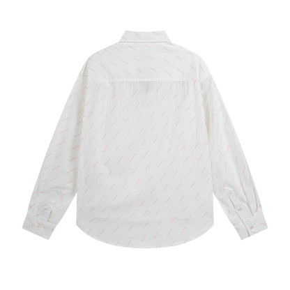 Balenciagaバレンシアガ オールオーバーロゴシャツ / ロングスリーブシャツ