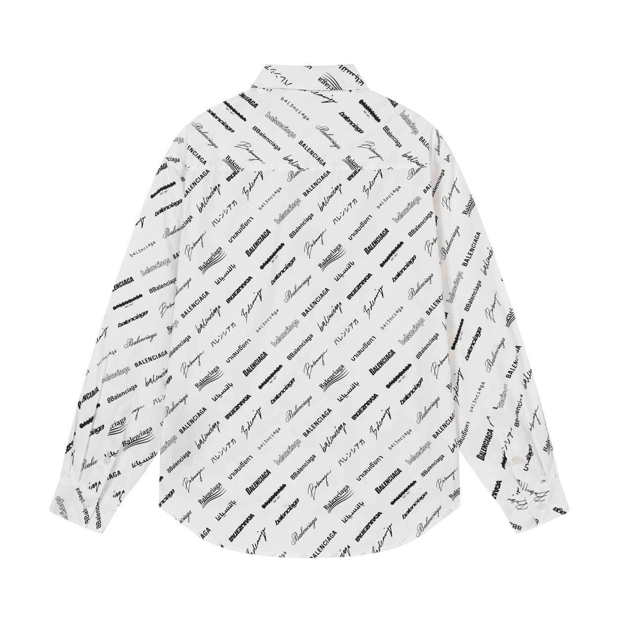 Balenciagaバレンシアガ オールオーバーロゴシャツ / ロングスリーブシャツ