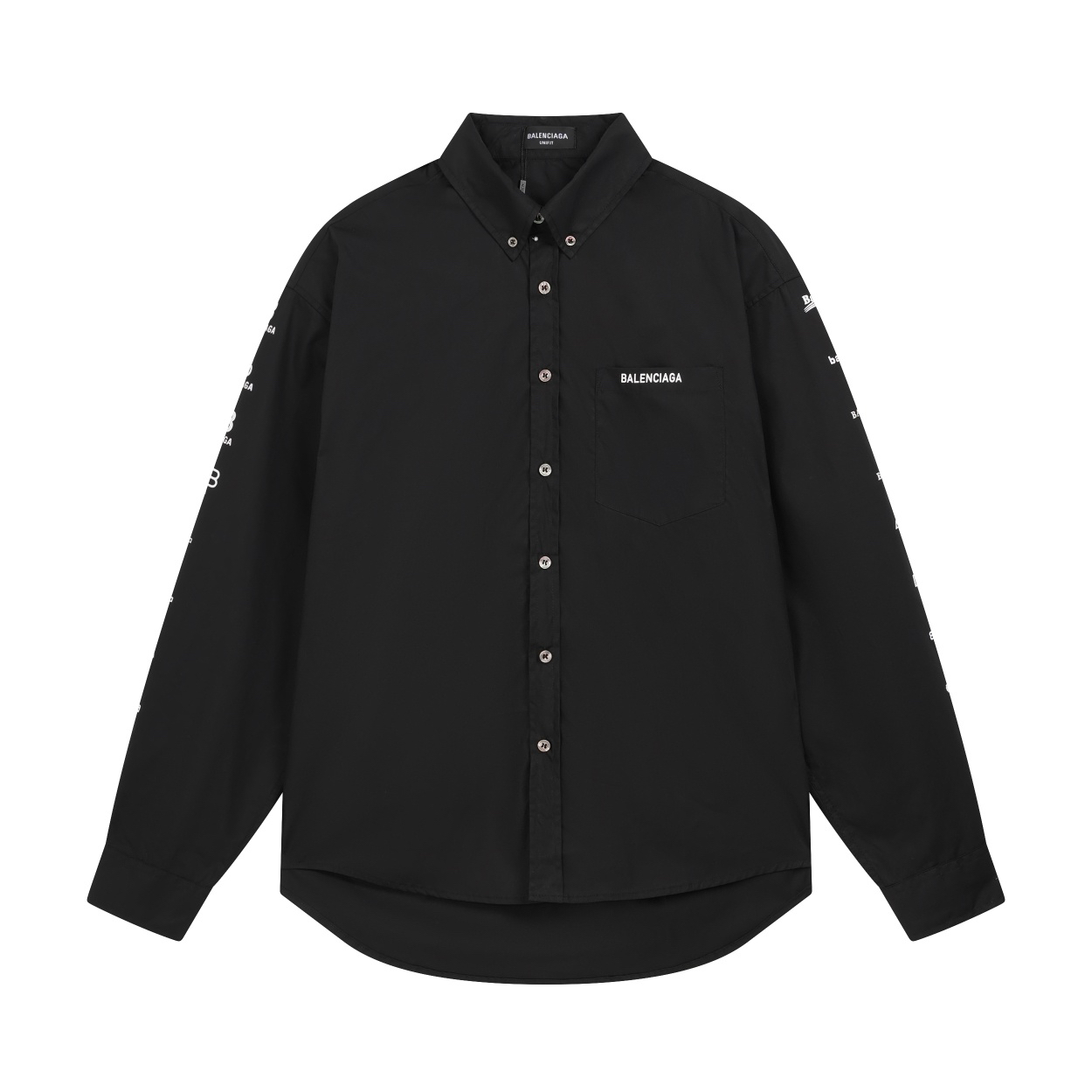Balenciagaバレンシアガ オールオーバーロゴシャツ / ロングスリーブシャツ