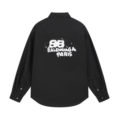 Balenciagaバレンシアガ オールオーバーロゴシャツ / ロングスリーブシャツ