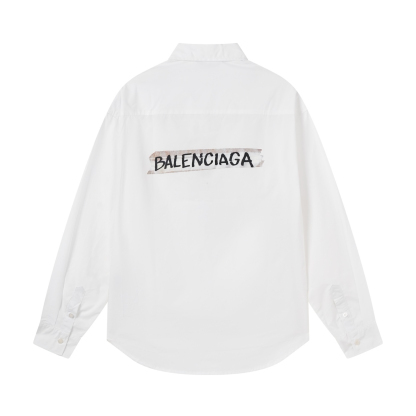 Balenciagaバレンシアガ オールオーバーロゴシャツ / ロングスリーブシャツ