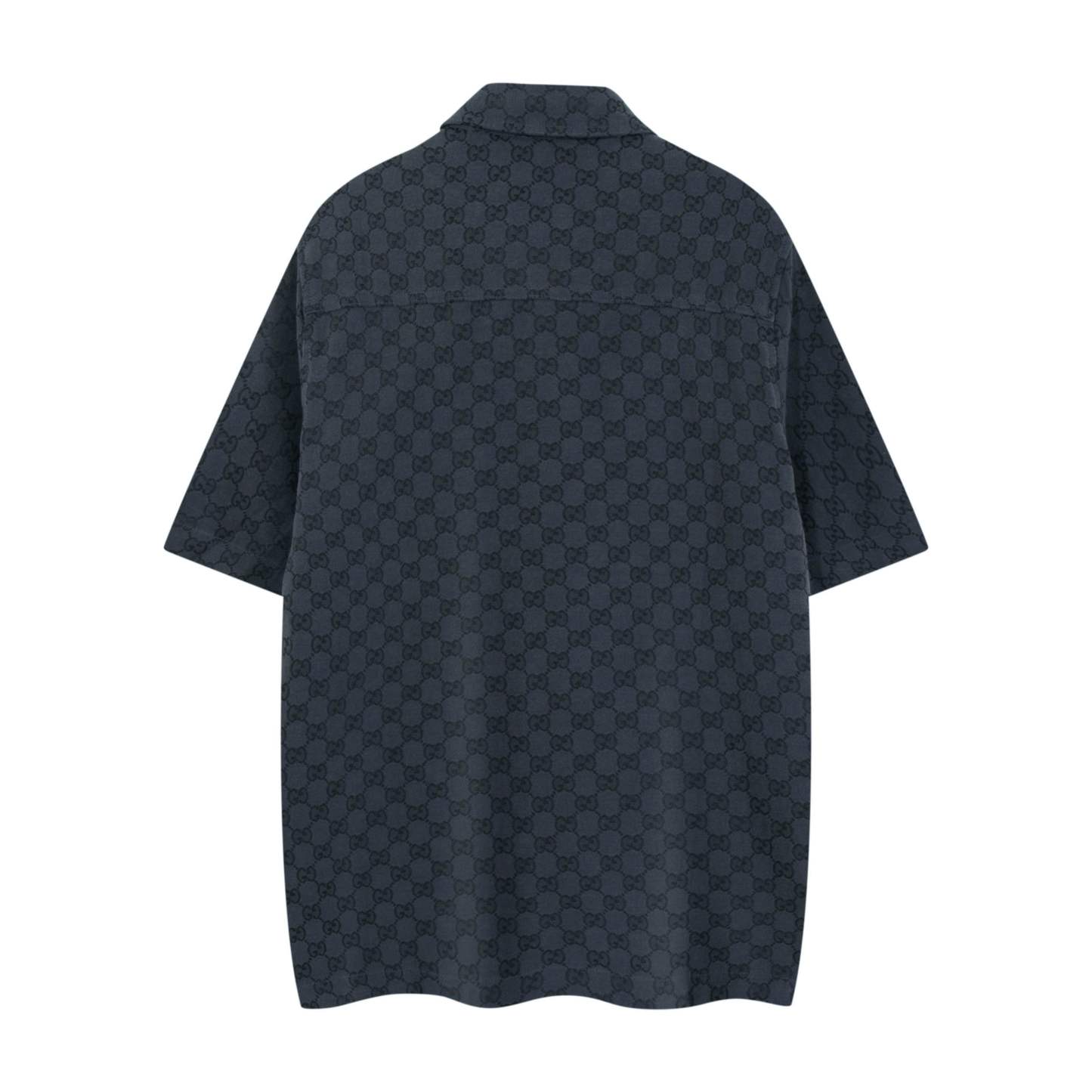 グッチ「Gucci」グッチ オールオーバーロゴ ショートスリーブシャツ / デニムシャツ